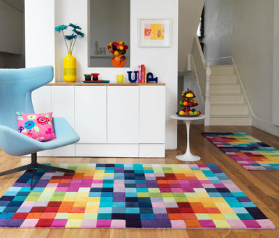 Laagpolig vloerkleed Easy Living Funk Multi Boxes