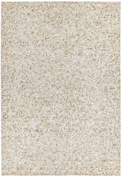 Laagpolig vloerkleed Easy Living Elona Mosaic Cowhide Silver