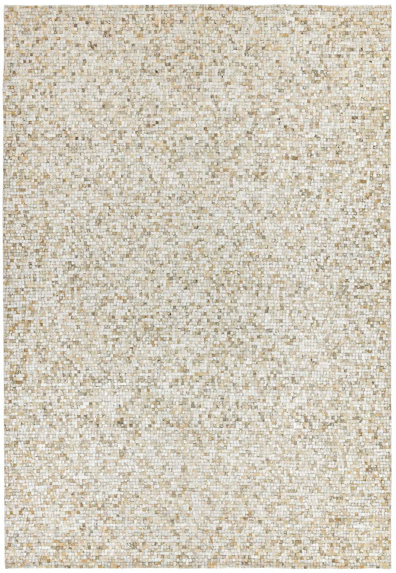 Laagpolig vloerkleed Easy Living Elona Mosaic Cowhide Silver
