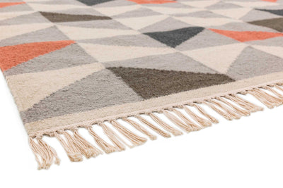 Laagpolig vloerkleed Easy Living Hackney Geo Melon