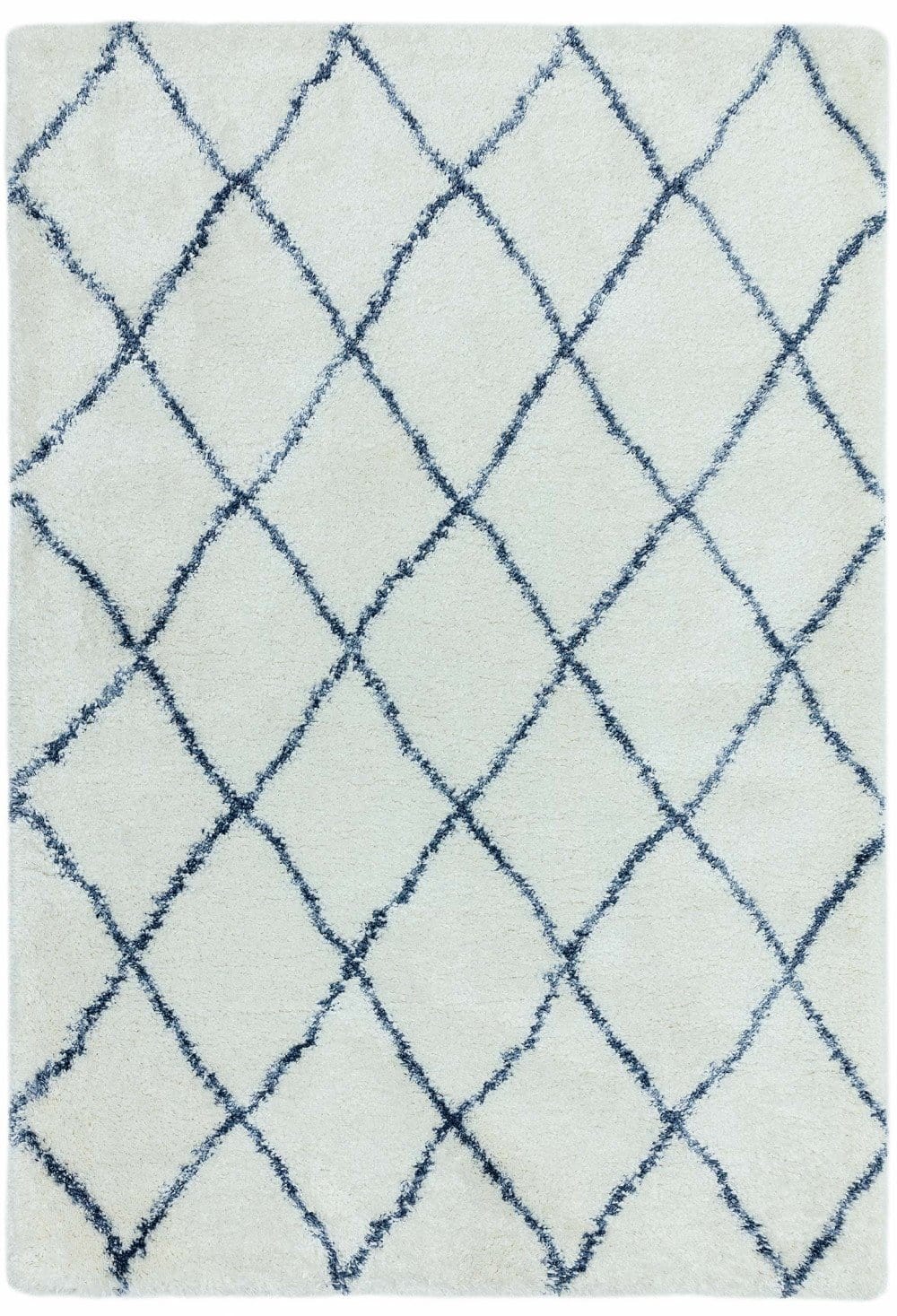 Hoogpolig vloerkleed Easy Living Alto Rug al03 Cream Blue