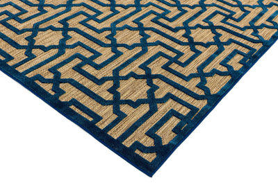 Laagpolig vloerkleed Easy Living Plaza 03 Navy