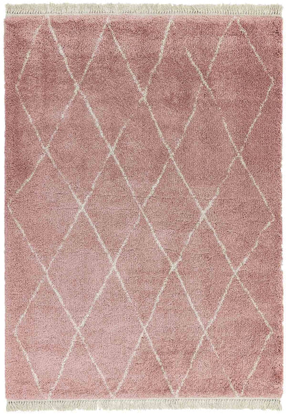 Berber vloerkleed Easy Living Rocco Pink Diamond