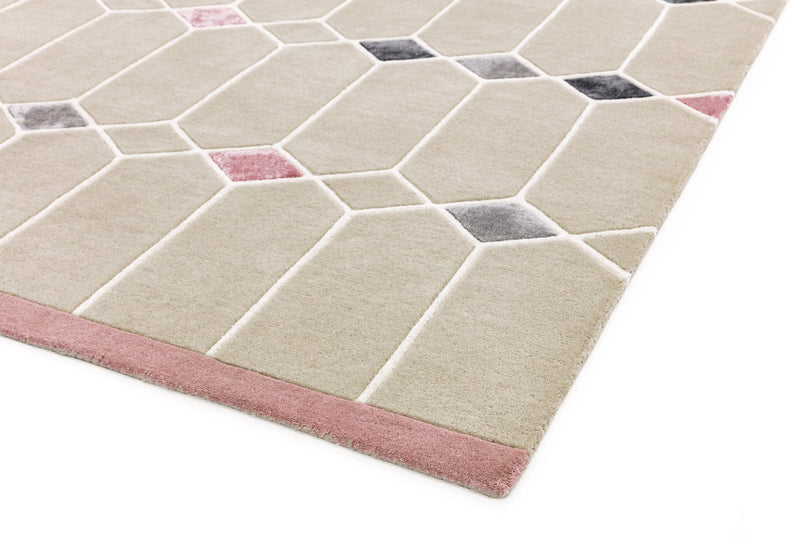 Laagpolig vloerkleed Easy Living Matrix Jewel Pink