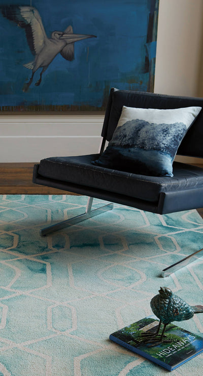 Laagpolig vloerkleed Easy Living Fresco Rug Aqua