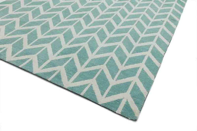 Laagpolig vloerkleed Easy Living Arlo AR05 Chevron Blue