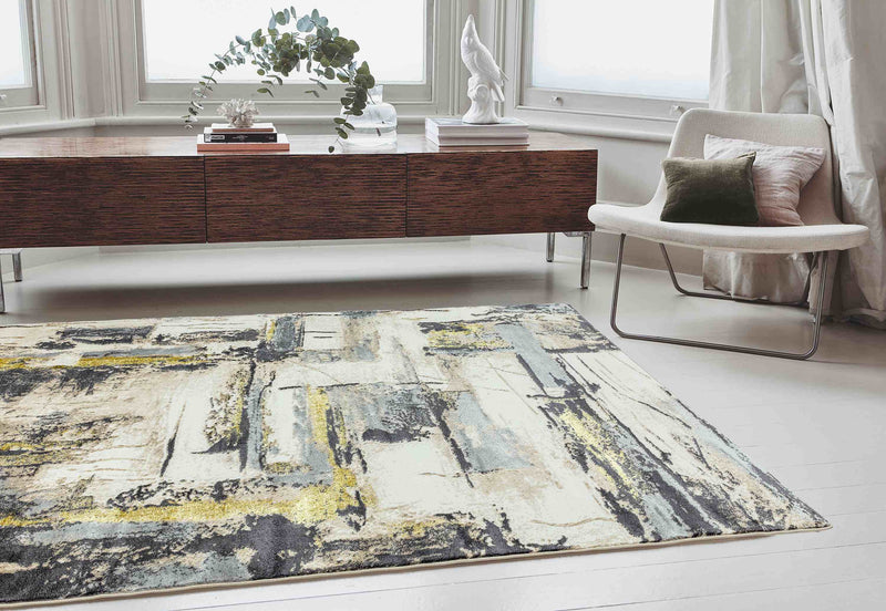 Laagpolig vloerkleed Easy Living Orion or03 Decor Yellow