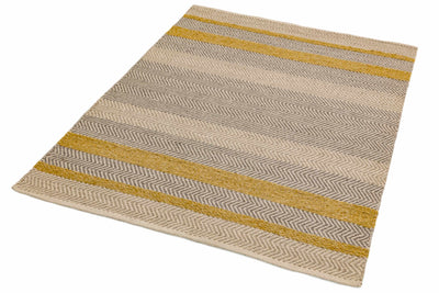 Laagpolig vloerkleed Easy Living Fields Mustard