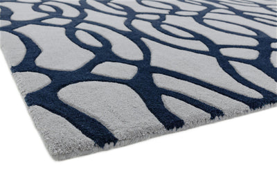Laagpolig vloerkleed Easy Living Matrix Wire Blue