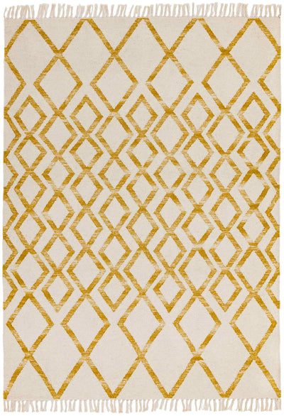 Laagpolig vloerkleed Easy Living Hackney Diamond Yellow