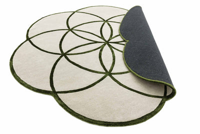Rond vloerkleed Easy Living Lotus Rug Green