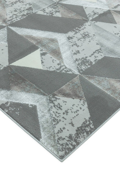 Laagpolig vloerkleed Easy Living Orion or009 Flag Silver