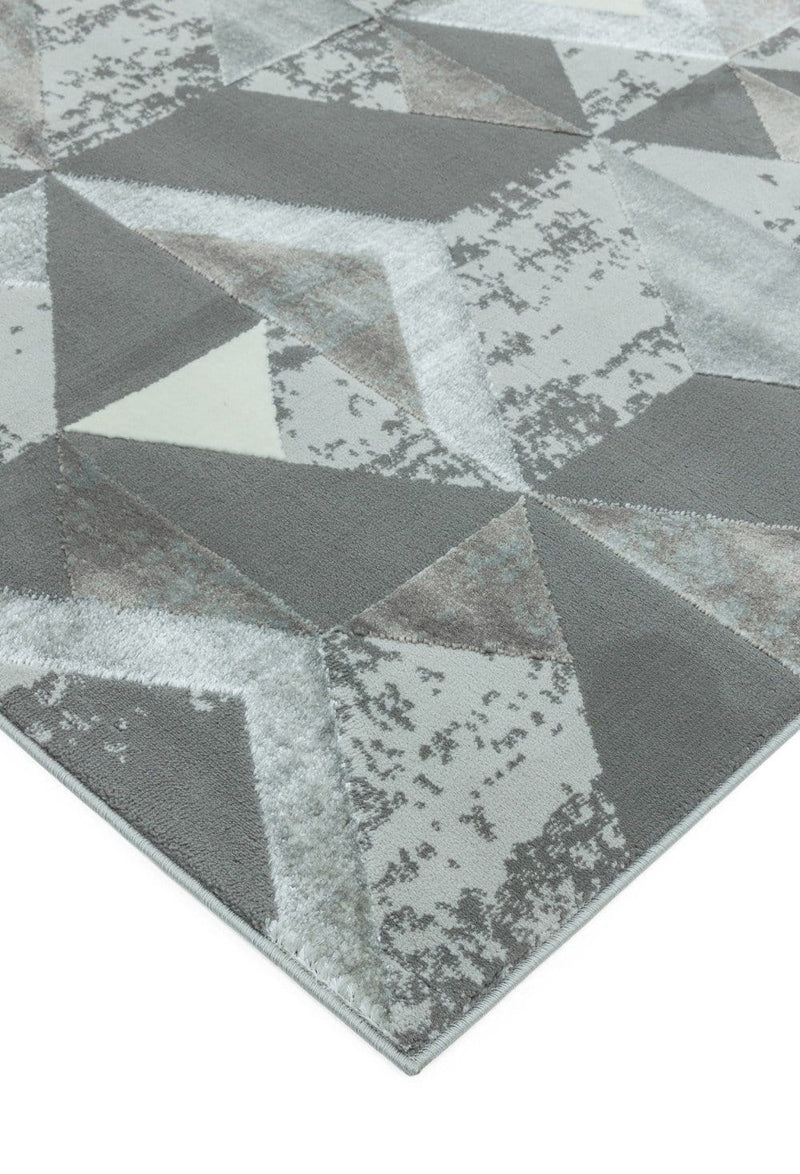 Laagpolig vloerkleed Easy Living Orion or009 Flag Silver