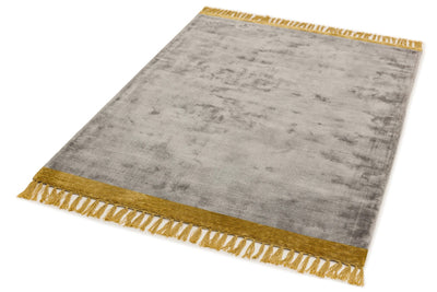 Laagpolig vloerkleed Easy Living Elgin Rug Silver Mustard Border