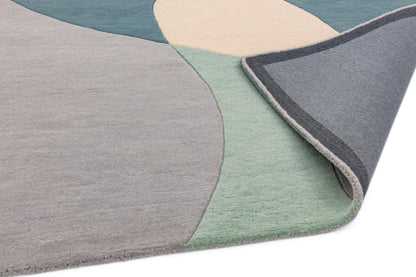 Laagpolig vloerkleed Easy Living Matrix Arc Sky