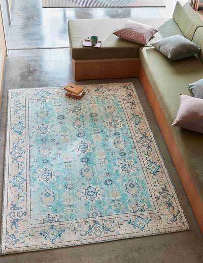 Laagpolig vloerkleed Easy Living Syon Azure