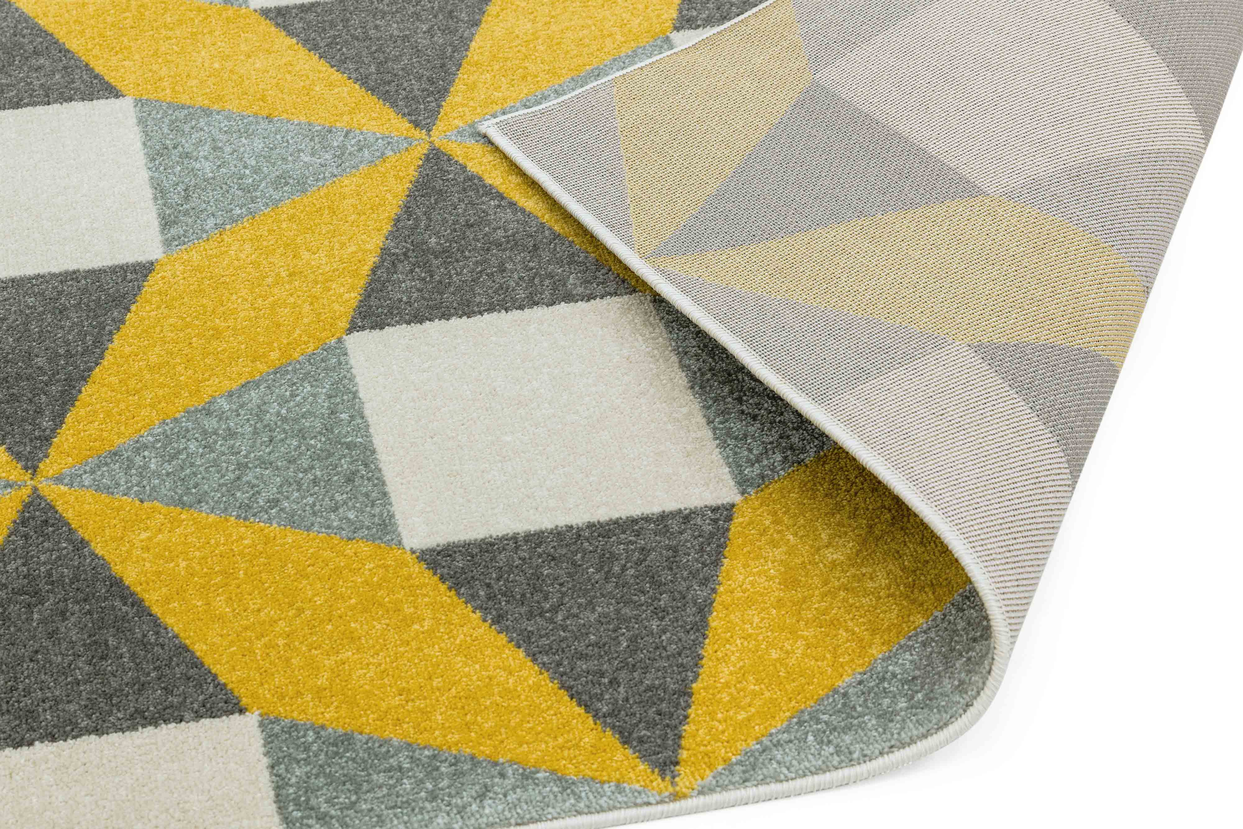 Laagpolig vloerkleed Easy Living colt-fan-mustard