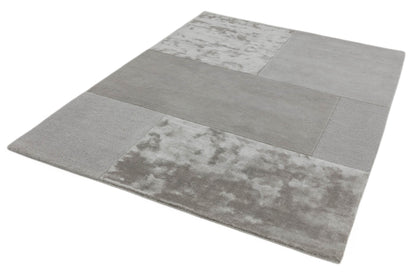 Laagpolig vloerkleed Easy Living Tate Tonal Textures Rug Silver