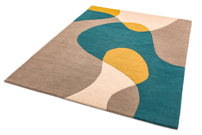 Laagpolig vloerkleed Easy Living Matrix Arc Taupe