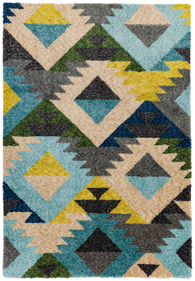 Hoogpolig vloerkleed Easy Living Gala Rug GA02 Diamond Multi