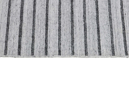 Laagpolig vloerkleed MOMO Rugs Nouveau Stripes Silver Dark Grey