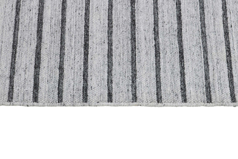 Laagpolig vloerkleed MOMO Rugs Nouveau Stripes Silver Dark Grey