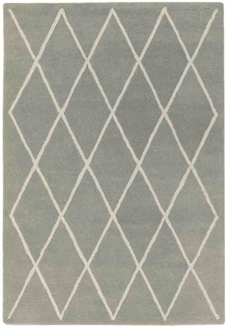 Laagpolig vloerkleed Easy Living Albany Diamond Silver