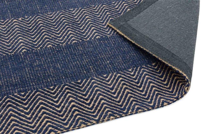 Laagpolig vloerkleed Easy Living Ives Navy Blue