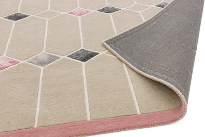 Laagpolig vloerkleed Easy Living Matrix Jewel Pink