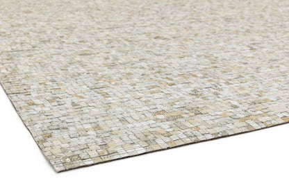 Laagpolig vloerkleed Easy Living Elona Mosaic Cowhide Silver