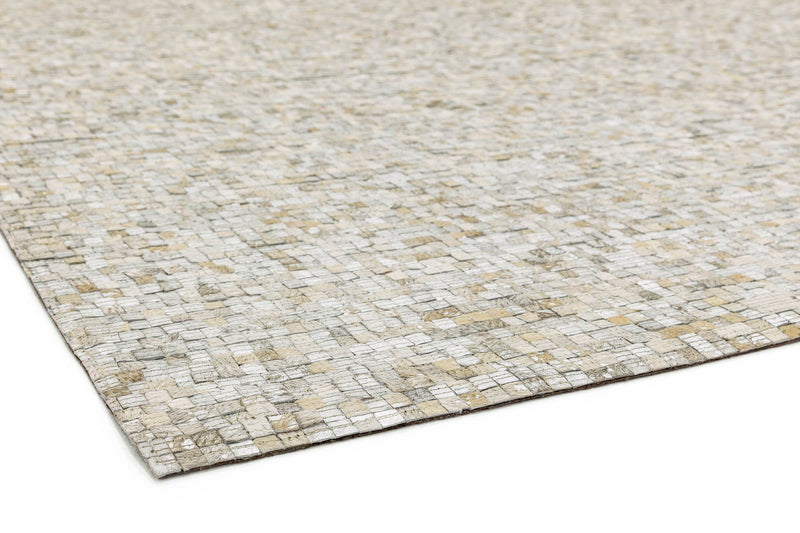 Laagpolig vloerkleed Easy Living Elona Mosaic Cowhide Silver