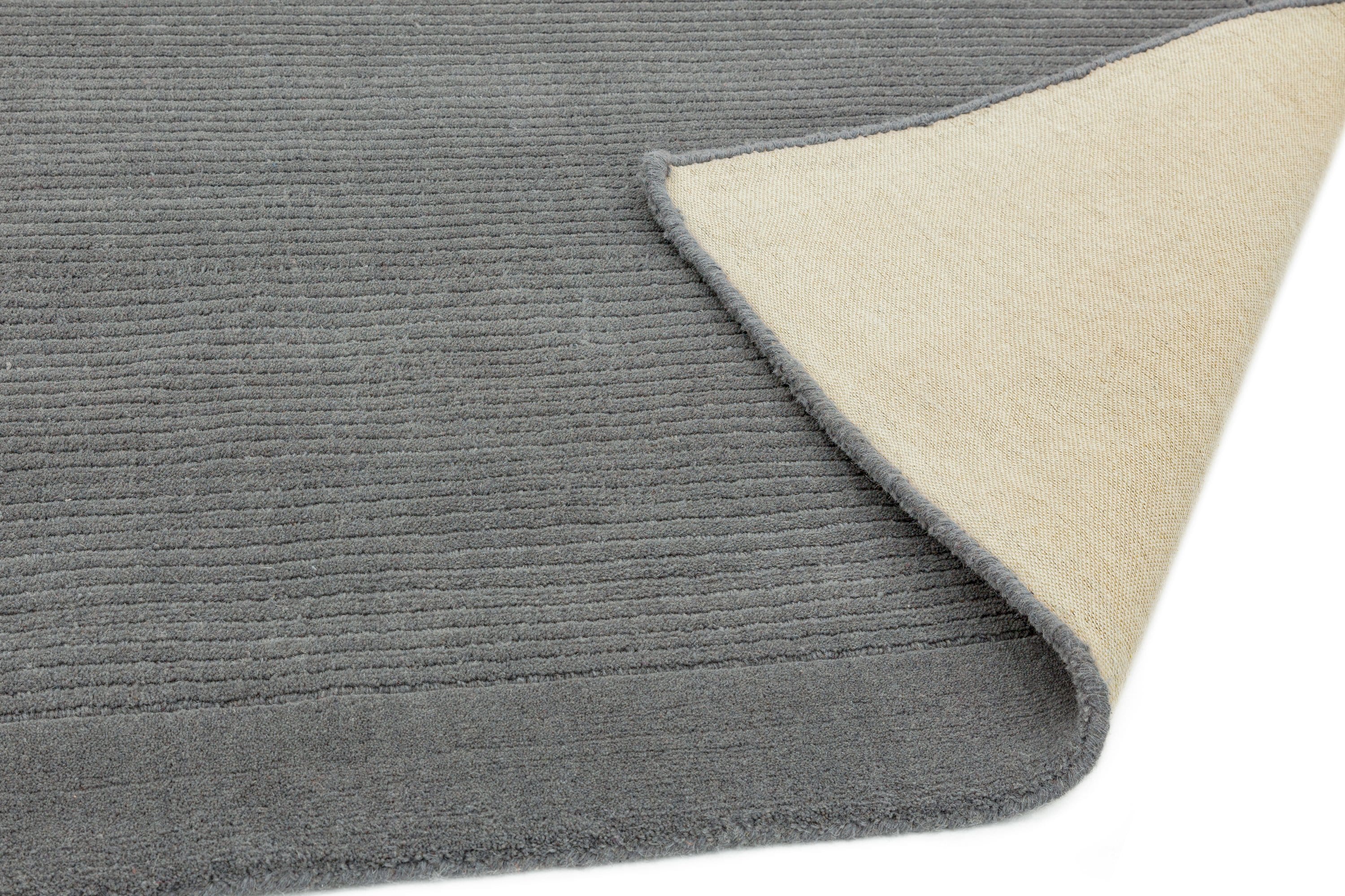 Laagpolig vloerkleed Easy Living York Rug Grey