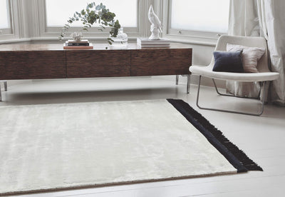 Laagpolig vloerkleed Easy Living Elgin Rug Cream Black Border
