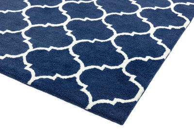 Laagpolig vloerkleed Easy Living Albany Ogee Blue