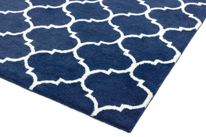Laagpolig vloerkleed Easy Living Albany Ogee Blue