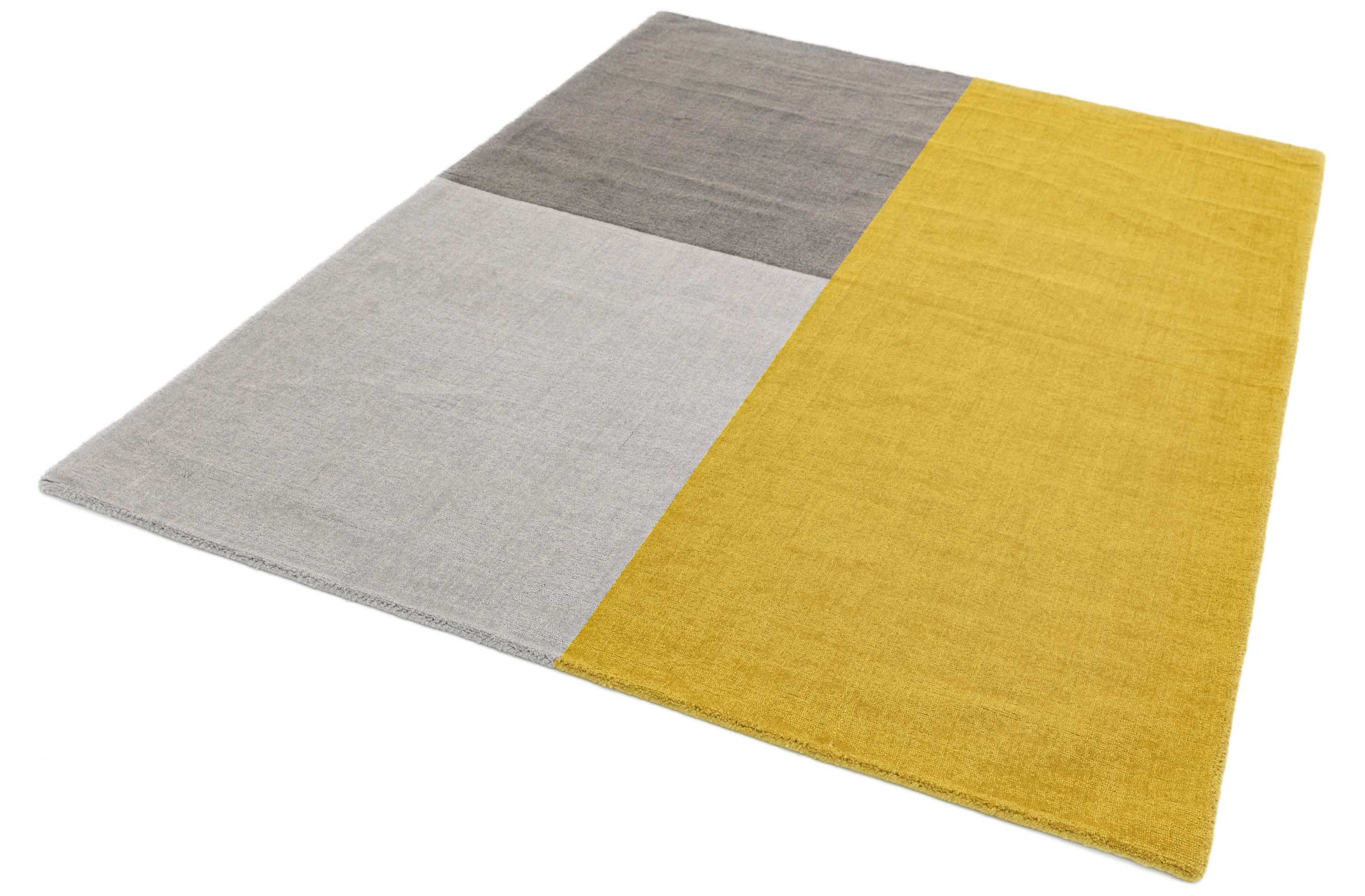 Laagpolig vloerkleed Easy Living Blox Rug Mustard