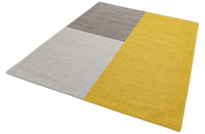 Laagpolig vloerkleed Easy Living Blox Rug Mustard