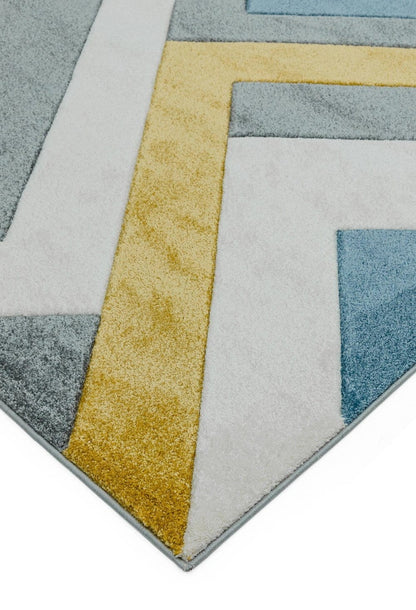 Laagpolig vloerkleed Easy Living Sketch Linear Grey Multi