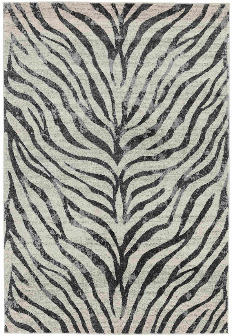 Laagpolig vloerkleed Easy Living Nova Zebra Grey