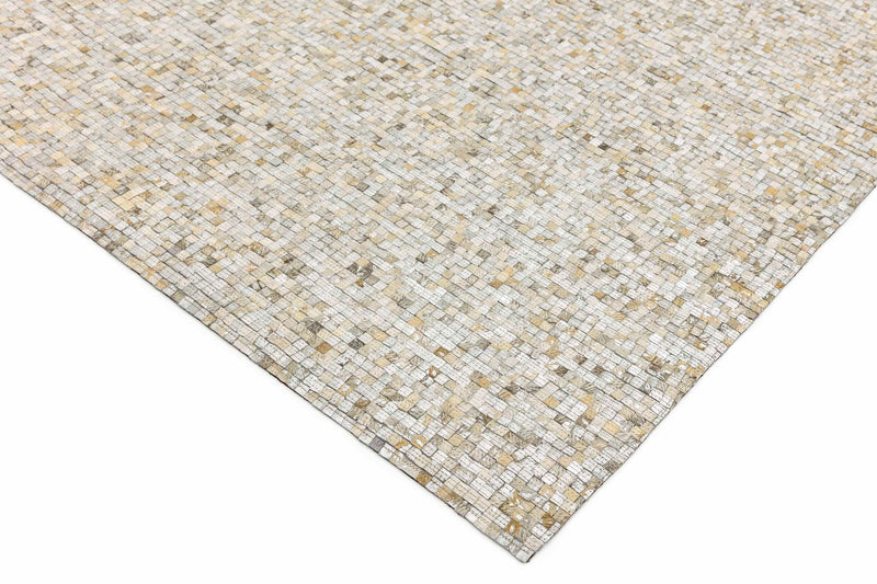 Laagpolig vloerkleed Easy Living Elona Mosaic Cowhide Silver