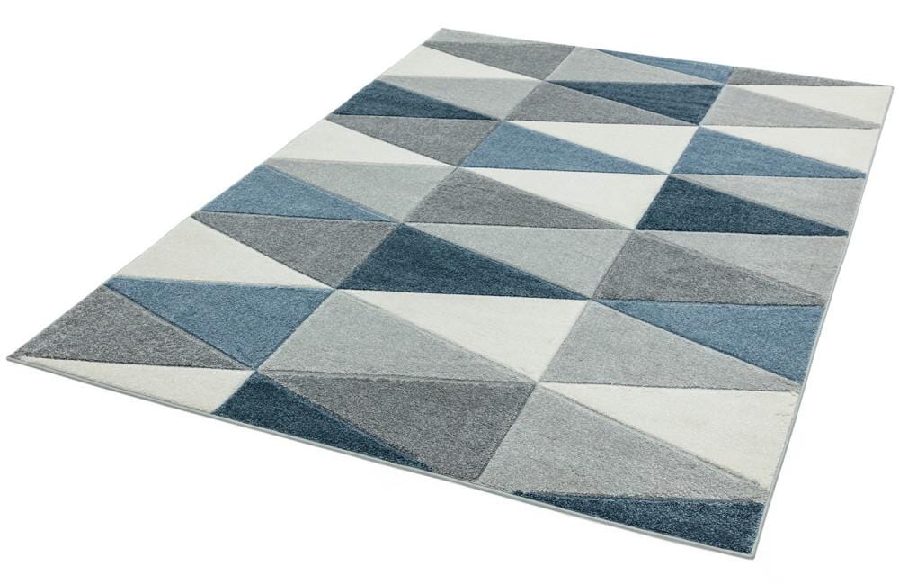 Laagpolig vloerkleed Easy Living Sketch Kite Blue