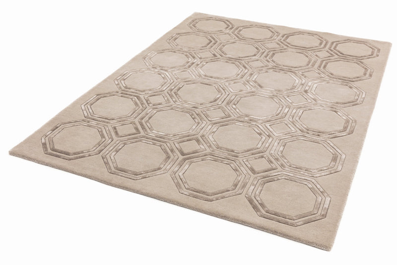 Laagpolig vloerkleed Easy Living Nexus Rug Octagon Beige