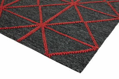 Laagpolig vloerkleed Easy Living Prism Rug Red