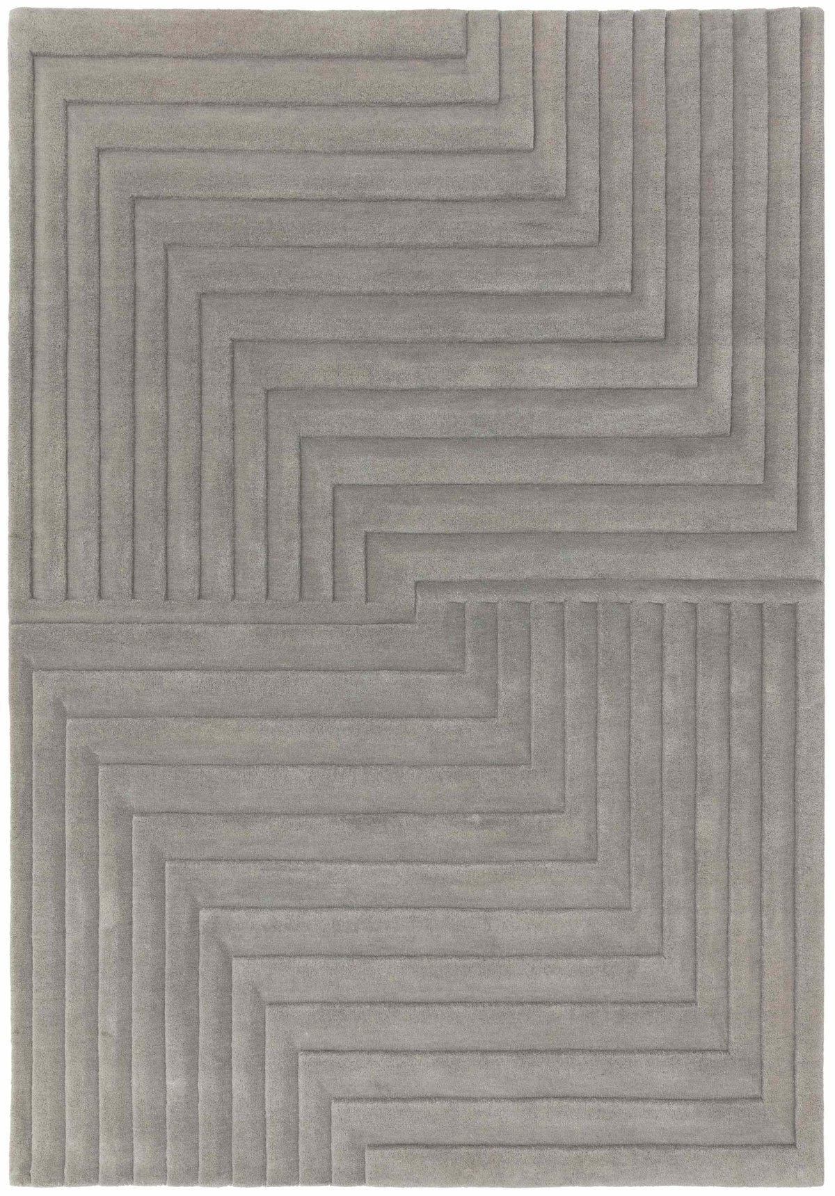 Laagpolig vloerkleed Easy Living Form Rug Silver