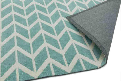 Laagpolig vloerkleed Easy Living Arlo AR05 Chevron Blue