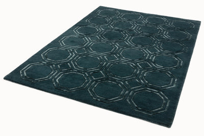 Laagpolig vloerkleed Easy Living Nexus Rug Octagon Petrol