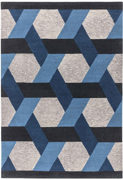 Laagpolig vloerkleed Easy Living Camden Rug Blue