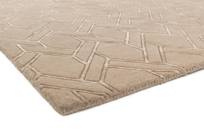 Laagpolig vloerkleed Easy Living Nexus Rug Fine Lines Sand Sand