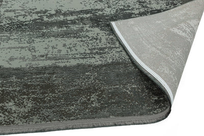 Laagpolig vloerkleed Easy Living Athera at03 Anthracite Border