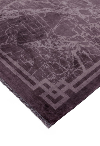 Laagpolig vloerkleed Rugestiq Zehraya Purple Border